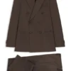 Two-piece slim-fit suit in stretch cotton Two-piece slim-fit suit in stretch cotton