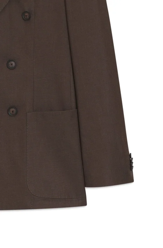 Two-piece slim-fit suit in stretch cotton Two-piece slim-fit suit in stretch cotton