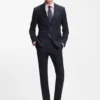 Two-piece slim-fit suit in stretch fabric Two-piece slim-fit suit in stretch fabric