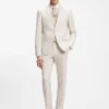 Two-piece slim-fit suit in stretch fabric Two-piece slim-fit suit in stretch fabric