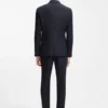 Two-piece slim-fit suit in stretch fabric Two-piece slim-fit suit in stretch fabric