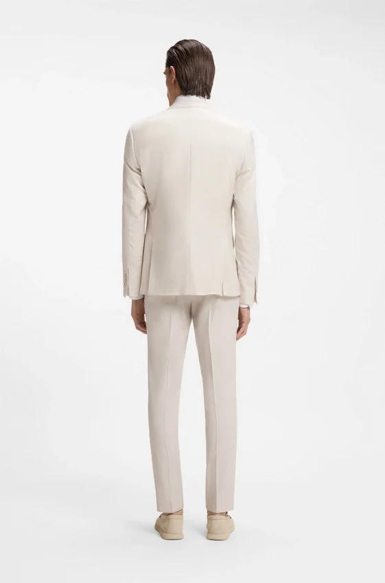 Two-piece slim-fit suit in stretch fabric Two-piece slim-fit suit in stretch fabric