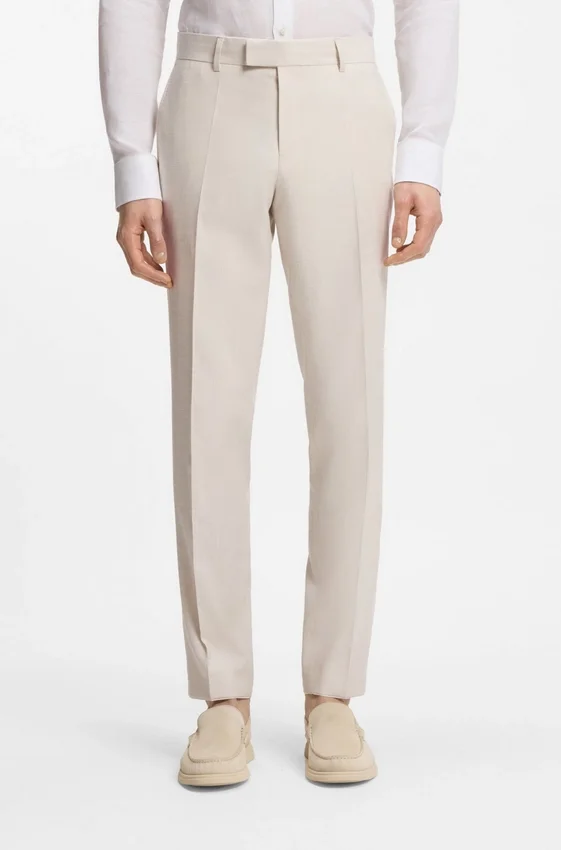Two-piece slim-fit suit in stretch fabric Two-piece slim-fit suit in stretch fabric