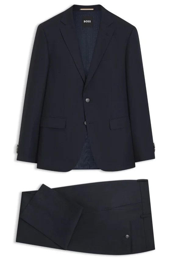 Two-piece slim-fit suit in stretch fabric Two-piece slim-fit suit in stretch fabric