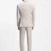 Two-piece slim-fit suit in striped linen and wool Two-piece slim-fit suit in striped linen and wool