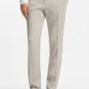 Two-piece slim-fit suit in striped linen and wool Two-piece slim-fit suit in striped linen and wool
