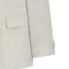 Two-piece slim-fit suit in striped linen and wool Two-piece slim-fit suit in striped linen and wool