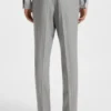 Two-piece slim-fit suit in striped virgin wool Two-piece slim-fit suit in striped virgin wool