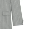Two-piece slim-fit suit in striped virgin wool Two-piece slim-fit suit in striped virgin wool