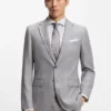 Two-piece slim-fit suit in virgin wool and silk Two-piece slim-fit suit in virgin wool and silk