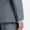 Two-piece slim-fit suit in virgin wool and silk