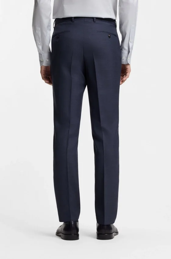 Two-piece slim-fit suit in virgin wool and silk Two-piece slim-fit suit in virgin wool and silk