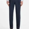 Two-piece slim-fit suit in wool and silk