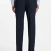 Two-piece slim-fit suit in wool and silk