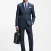 Two-piece slim-fit suit in wool, silk and linen Two-piece slim-fit suit in wool, silk and linen