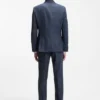 Two-piece slim-fit suit in wool, silk and linen Two-piece slim-fit suit in wool, silk and linen