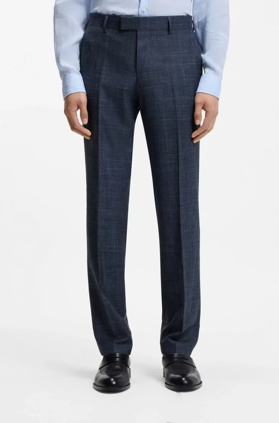 Two-piece slim-fit suit in wool, silk and linen Two-piece slim-fit suit in wool, silk and linen