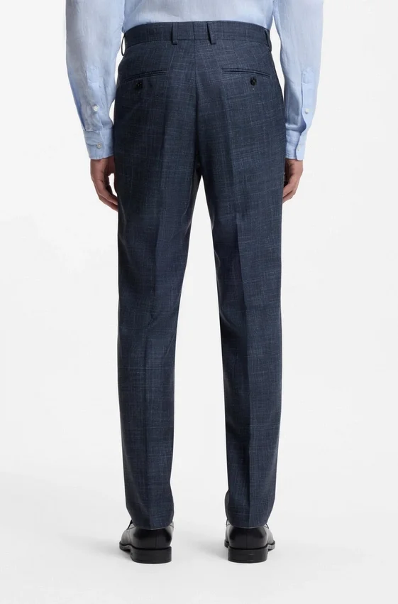 Two-piece slim-fit suit in wool, silk and linen Two-piece slim-fit suit in wool, silk and linen