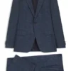 Two-piece slim-fit suit in wool, silk and linen Two-piece slim-fit suit in wool, silk and linen
