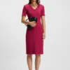 V-neck business dress with seam details V-neck business dress with seam details