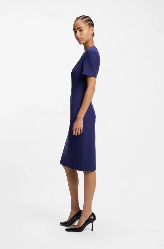 V-neck business dress with seam details V-neck business dress with seam details