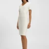 V-neck business dress with seam details V-neck business dress with seam details