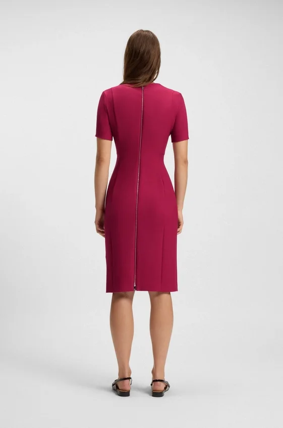 V-neck business dress with seam details V-neck business dress with seam details