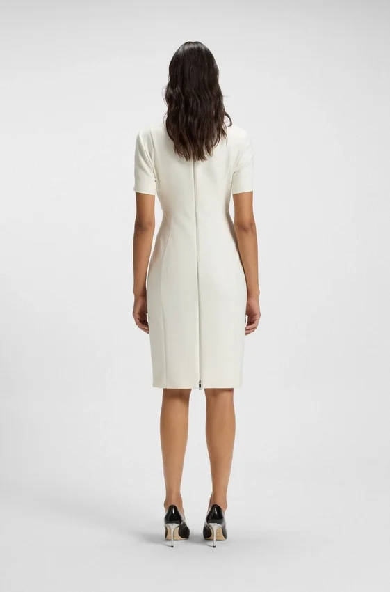 V-neck business dress with seam details V-neck business dress with seam details