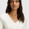 V-neck business dress with seam details V-neck business dress with seam details