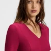 V-neck business dress with seam details V-neck business dress with seam details