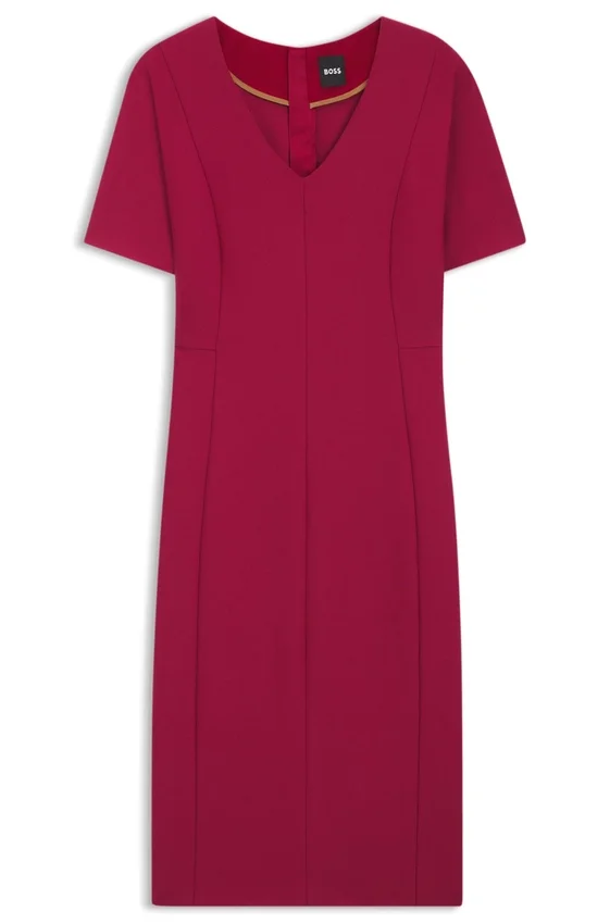 V-neck business dress with seam details V-neck business dress with seam details