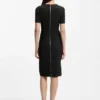 V-neck dress in stretch fabric V-neck dress in stretch fabric