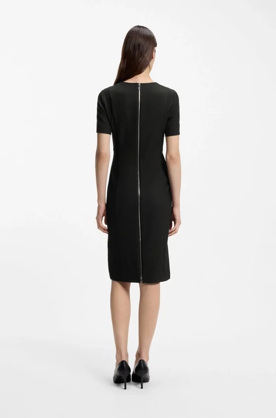 V-neck dress in stretch fabric V-neck dress in stretch fabric