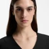V-neck dress in stretch fabric V-neck dress in stretch fabric