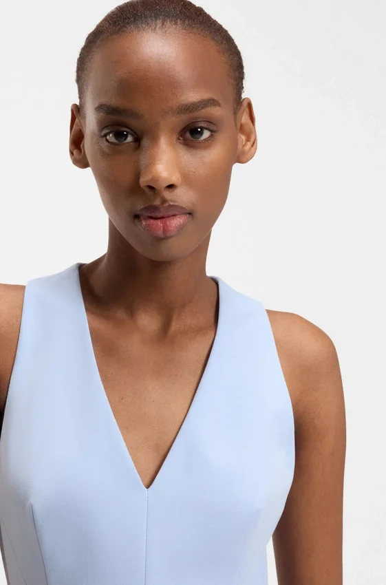 V-neck dress with seam details V-neck dress with seam details