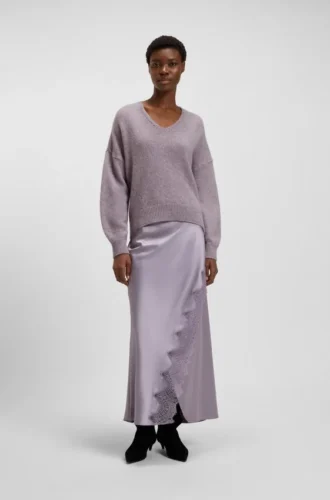 V-neck sweater in Italian yarn