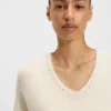 V-neck sweater in Italian yarn