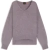 V-neck sweater in Italian yarn