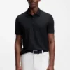 Vertical-stripe polo shirt in mercerised cotton Vertical-stripe polo shirt in mercerised cotton