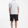 Vertical-stripe polo shirt in mercerised cotton Vertical-stripe polo shirt in mercerised cotton