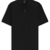 Vertical-stripe polo shirt in mercerised cotton Vertical-stripe polo shirt in mercerised cotton