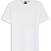 Vertical-stripe T-shirt in mercerised cotton