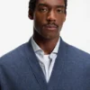 Virgin-wool cardigan in a relaxed fit