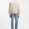 Virgin-wool cardigan in a relaxed fit