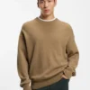 Virgin-wool sweater in a relaxed fit