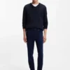 Virgin-wool sweater with V neckline
