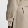 Virgin-wool trench coat with belt