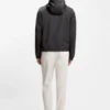 Virgin-wool windbreaker with hood