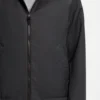 Virgin-wool windbreaker with hood