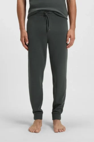 Waffle-structure pyjama bottoms in a cotton blend